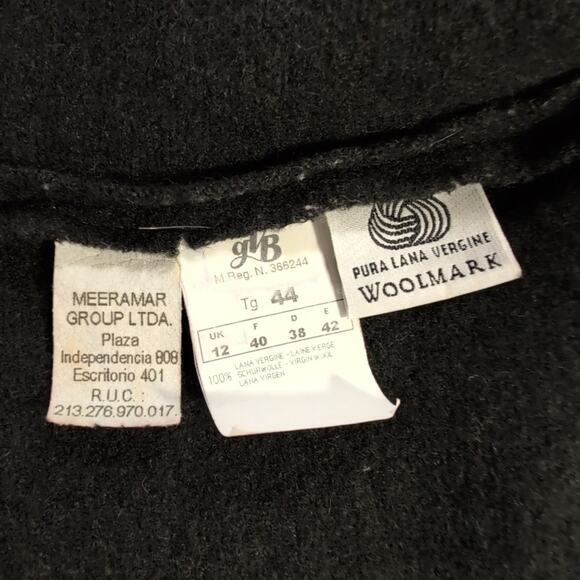 Caractere Forest Green Wool Jacket, Snap Closures, size 8, made in Italy - Picture 5 of 9